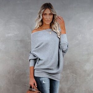 Vici All That Ribbed Cashmere Blend Sweater